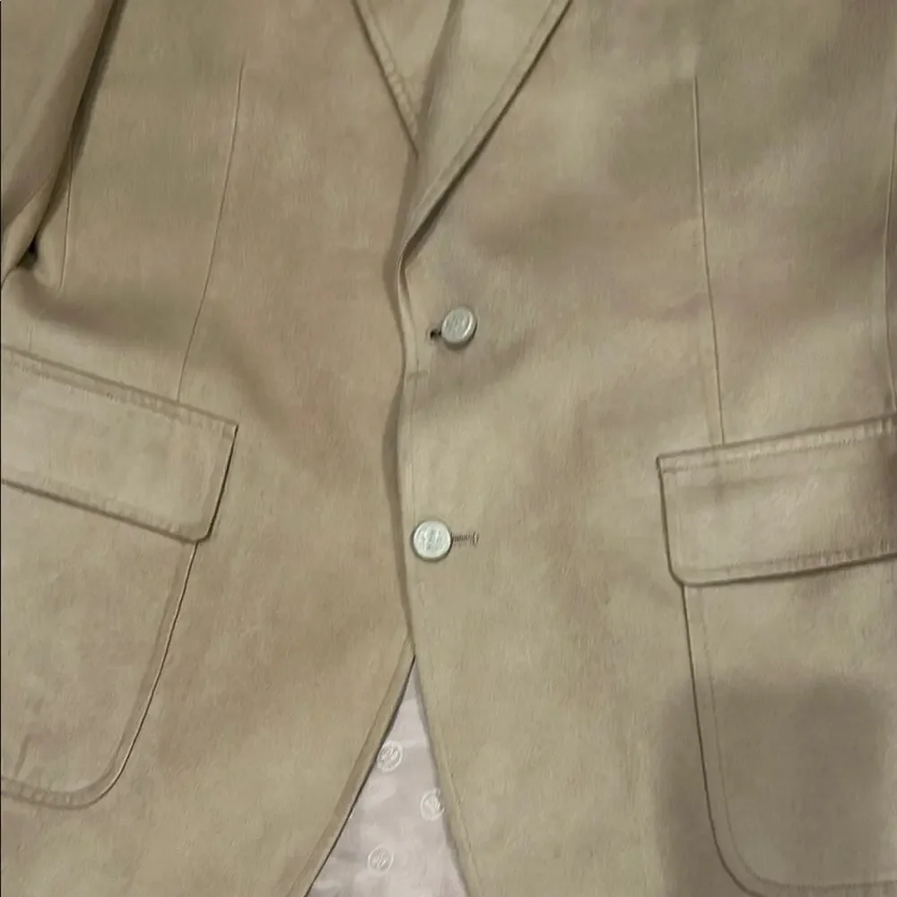 Donald Brooks Men’s Vintage Suede Feather Western Sports Coat Blazer Size 44